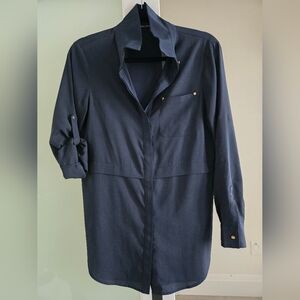 Ivanka Trump Navy Blouse Sz S